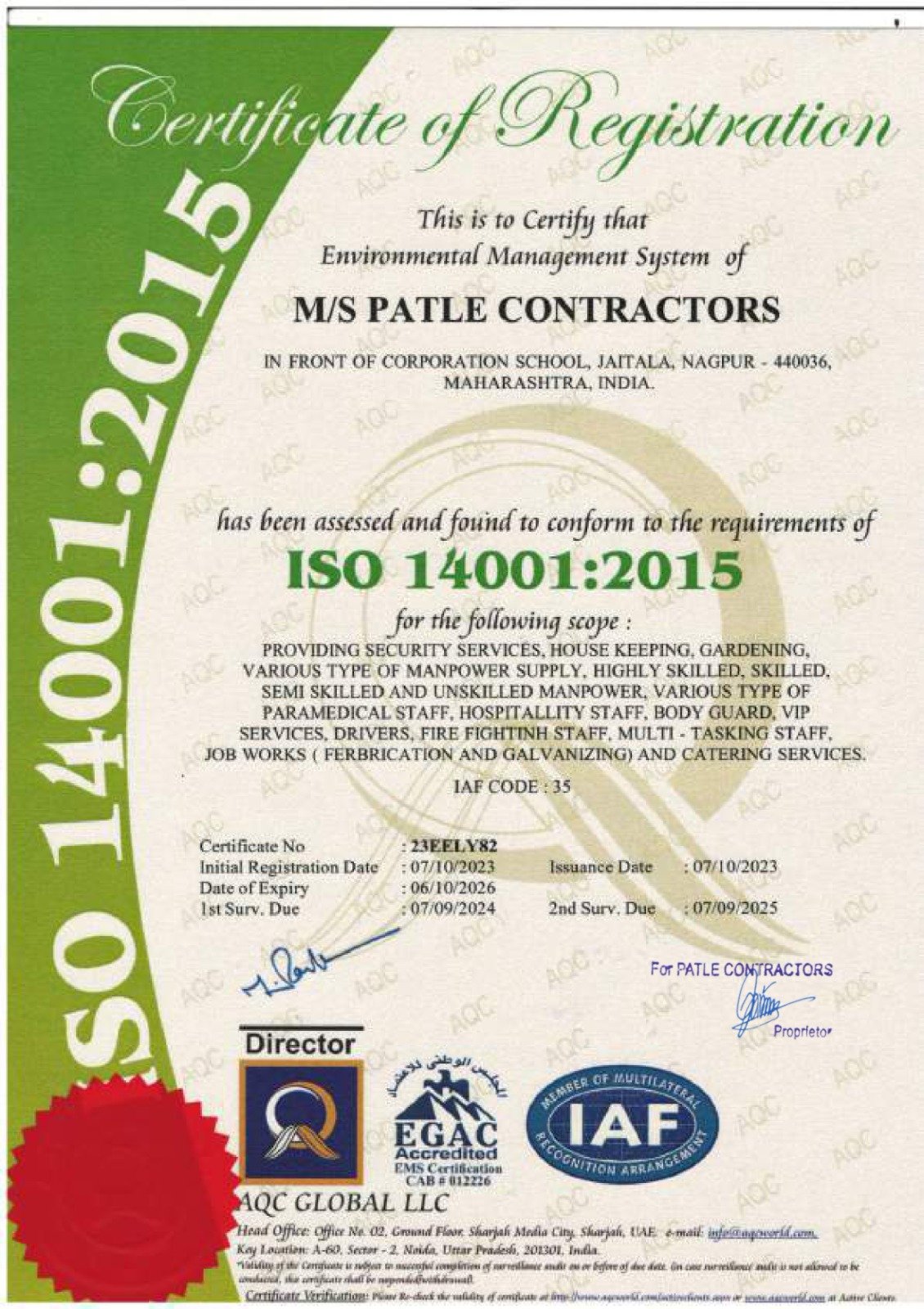 Certificate 1