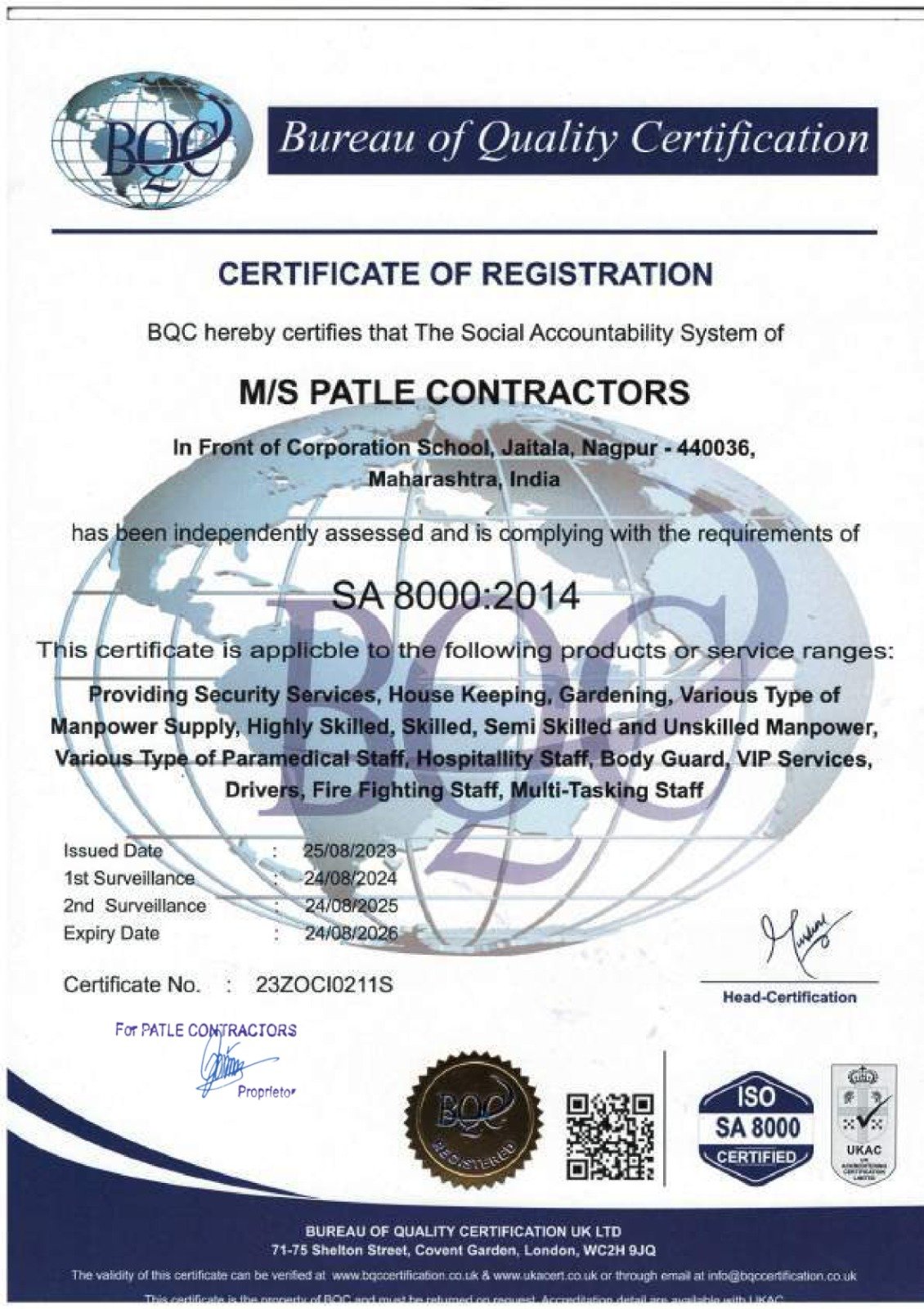 Certificate 1